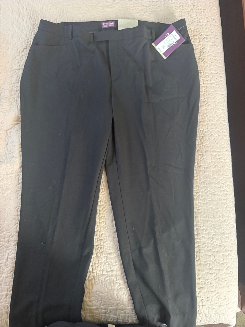 Roz & Ali Black Women's Dress Pants
